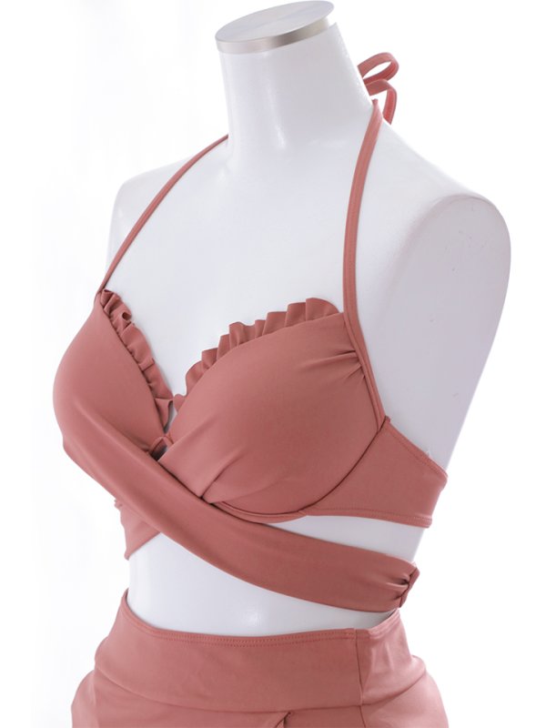 画像30: 【即日発送】【ビキニ】【水着】ホルターネックハイウエストビキニ[YMT] (30)