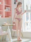 画像9: 【即日発送！】【ビキニ】【水着】ショルダーフリルクロスビキニ/無地/シンプル[YMT] (9)