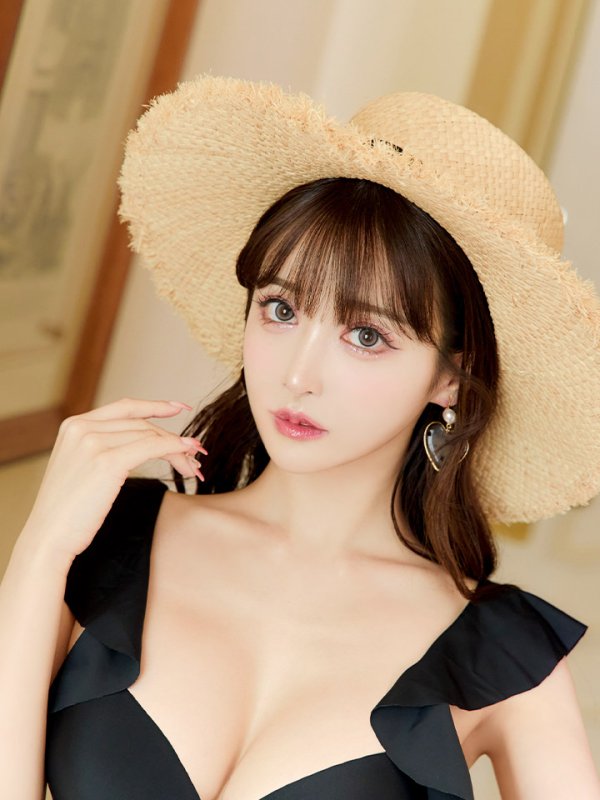 画像22: 【即日発送！】【ビキニ】【水着】ショルダーフリルクロスビキニ/無地/シンプル[YMT] (22)