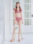 画像6: 【ビキニ】【水着】フリルショルダービキニ/ハイウエスト/無地/シンプル[YMT] (6)