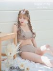 画像23: 【ビキニ】【水着】フリルショルダービキニ/ハイウエスト/無地/シンプル[YMT] (23)