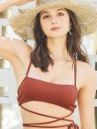 画像5: 【ビキニ】【水着】テラコッタ/ヘルシーホルタービキニ[YMT] (5)