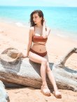 画像9: 【ビキニ】【水着】テラコッタ/ヘルシーホルタービキニ[YMT] (9)
