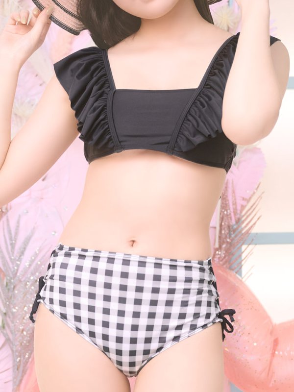 画像5: 【即日発送】【水着セール】【ビキニ】【水着】ギンガムフリルビキニ[M190-SW-23PY][YMT] (5)