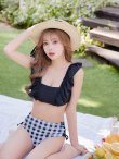 画像15: 【ビキニ】【水着】ギンガムフリルビキニ[M190-SW-23PY][YMT] (15)