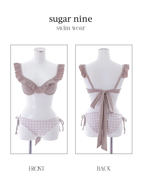 画像27: 【即日発送】【ビキニ】【水着】フリルx千鳥ビキニ[M191-SW-23PY][YMT] (27)