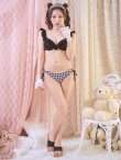 画像33: 【ビキニ】【水着】フリルカラー 千鳥格子柄 ビキニ 2点セット[YMT] (33)