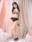 画像4: 【ビキニ】【水着】ブラウンチェックハイウエストビキニ[M192-SW-23PY][YMT] (4)