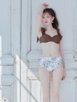 画像10: 【ビキニ】【水着】トワルドジュイ柄 / ショルダーリボンビキニ[YMT][M194-HS-23NN] (10)
