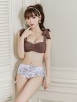画像35: 【ビキニ】【水着】トワルドジュイ柄 / ショルダーリボンビキニ（MG-K018）[YMT] (35)