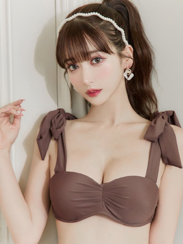 画像36: 【即日発送】【水着セール】【ビキニ】【水着】トワルドジュイ柄 / ショルダーリボンビキニ（MG-K018）[YMT] (36)