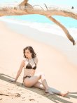 画像3: 【ビキニ】【水着】トライアングルヘルシー ニットビキニ[YMT] (3)