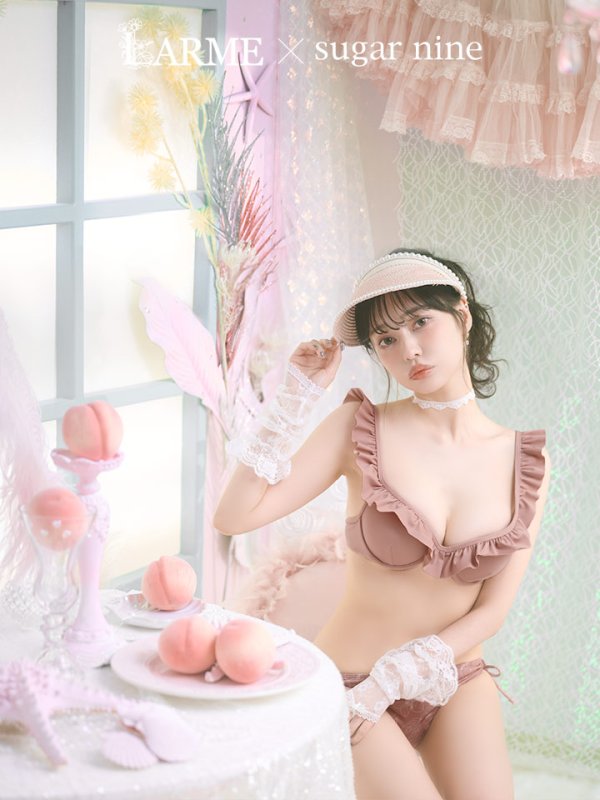 画像2: 【即日発送】【ビキニ】【水着】ニュアンス花柄フリル水着(MG-SN003)[FB01] (2)