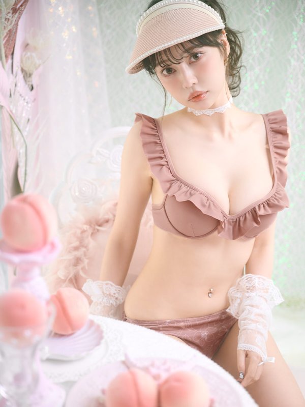 画像7: 【即日発送】【ビキニ】【水着】ニュアンス花柄フリル水着(MG-SN003)[FB01] (7)