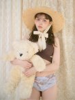 画像7: 【ビキニ】【水着】リーフ柄バッククロスリボンビキニ/ハイウエスト[YMT] (7)