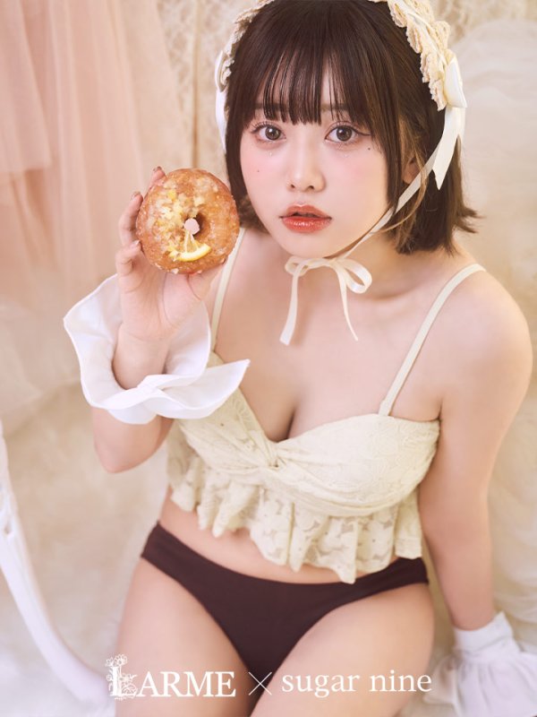 画像3: 【即日発送】【ビキニ】【水着】フリルレースビキニ /ベアトップ/ペプラム/2点セット[YMT] (3)