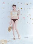 画像10: 【ビキニ】【水着】フリルレースビキニ /ベアトップ/ペプラム/2点セット[YMT] (10)