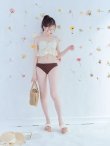 画像11: 【ビキニ】【水着】フリルレースビキニ /ベアトップ/ペプラム/2点セット[YMT] (11)