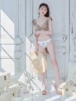 画像4: 【ビキニ】【水着】クロスカットフリルビキニ[YMT][M212-HS-23NN] (4)