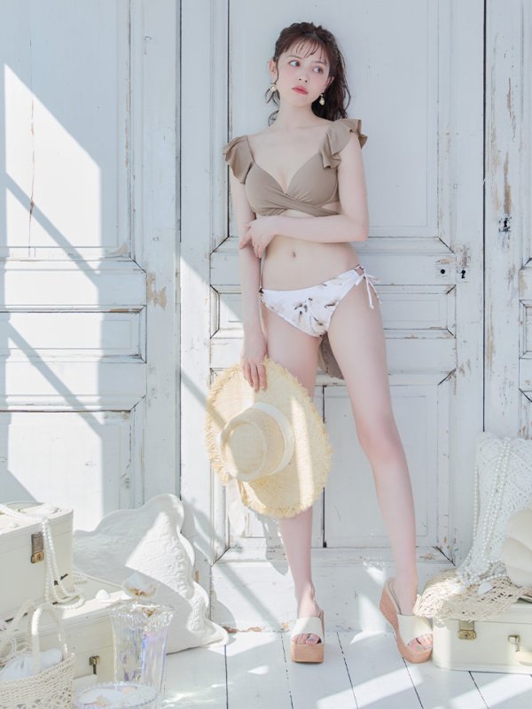 画像4: 【即日発送】【ビキニ】【水着】クロスカットフリルビキニ[YMT][M212-HS-23NN] (4)