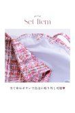画像46: 【ビキニ】【水着】2WAYツイード柄ビッグリボンビキニ 2点セット[YMT] (46)