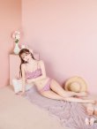 画像11: 【ビキニ】【水着】2WAYツイード柄ビッグリボンビキニ 2点セット[YMT] (11)