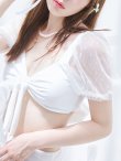 画像32: 【即日発送！】【ビキニ】ドットシアースリーブスカート付きビキニ 3点セット【水着】[YMT] (32)