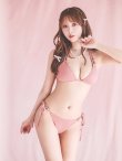 画像14: 【即日発送！】【ビキニ】【水着】ワッフル生地シンプルトライアングルビキニ  2点セット[YMT] (14)
