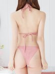 画像33: 【即日発送！】【ビキニ】【水着】ワッフル生地シンプルトライアングルビキニ  2点セット[YMT] (33)