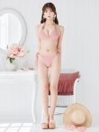 画像34: 【即日発送！】【ビキニ】【水着】ワッフル生地シンプルトライアングルビキニ  2点セット[YMT] (34)