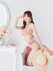 画像35: 【即日発送！】【ビキニ】【水着】ワッフル生地シンプルトライアングルビキニ  2点セット[YMT] (35)