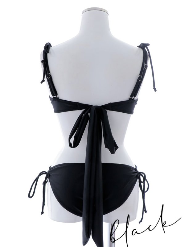 画像39: 【即日発送】【ビキニ】【水着】ショルダー紐シンプルビキニ 2点セット[YMT] (39)