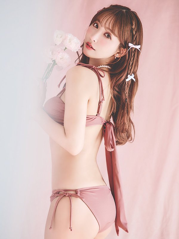 画像23: 【即日発送】【ビキニ】【水着】ショルダー紐シンプルビキニ 2点セット（MG-K018）[YMT] (23)