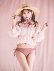 画像25: 【ノベルティ対象】【予約商品/6月下旬発送予定】【ビキニ】【水着】ショルダー紐シンプルビキニ 2点セット（MG-K018）[YMT] (25)