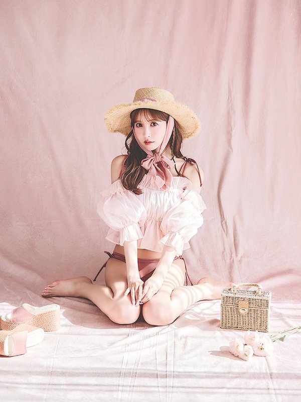 画像29: 【即日発送】【ビキニ】【水着】ショルダー紐シンプルビキニ 2点セット（MG-K018）[YMT] (29)