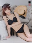 画像4: 【予約商品/6月下旬発送予定】【ビキニ】ショルダー紐リボンシンプルビキニ 2点セット【水着】[YMT] (4)