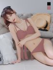 画像3: 【予約商品/6月下旬発送予定】【ビキニ】【水着】ショルダー紐シンプルビキニ 2点セット[YMT] (3)