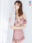 画像30: 【即日発送！】【ビキニ】【水着】袖付きシャーリングトップス 4点セット【予約 / 7月上旬発送予定】[YMT] (30)