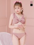 画像3: 【即日発送！】【ビキニ】【水着】肩リボンラウンドパールビキニ 2点セット[YMT] (3)