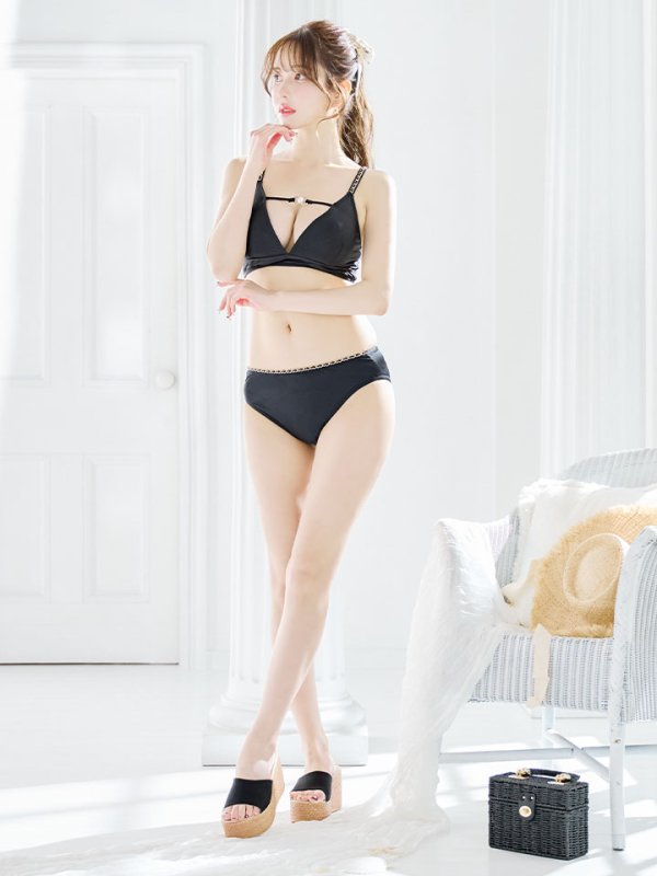 画像27: 【即日発送】【ビキニ】【水着】バストパール&ショルダーチェーンビキニ 2点セット[YMT] (27)