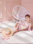 画像29: 【ビキニ】【水着】ハイウエストビッグラメリボン&ビジューキャミソールビキニ 2点セット【予約 / 6月下旬発送予定】[YMT] (29)