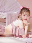 画像16: 【予約 / 7月中旬発送予定】【ビキニ】【水着】ハイウエストビッグラメリボン&ビジューキャミソールビキニ 2点セット【予約 / 7月中旬発送予定】[YMT] (16)