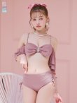 画像24: 【ビキニ】【水着】ハイウエストビッグラメリボン&ビジューキャミソールビキニ 2点セット【予約 / 6月下旬発送予定】[YMT] (24)