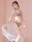 画像17: 【即日発送!】【ビキニ】【水着】レースアップトライアングルビキニ 2点セット[YMT] (17)