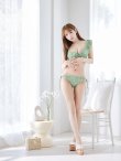 画像5: 【ビキニ】【水着】肩フリルツイード柄ビキニ 2点セット[YMT] (5)