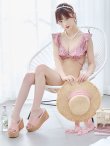 画像9: 【ビキニ】【水着】肩フリルツイード柄ビキニ 2点セット[YMT] (9)