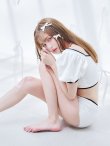画像26: 【即日発送！】【ビキニ】韓国っぽパフスリパイピングビキニ 2点セット【水着】[YMT] (26)