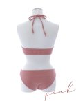 画像44: 【ビキニ】【水着】ホルターネックリブシンプルビキニ 2点セット【予約/7月上旬発送予定】[YMT] (44)