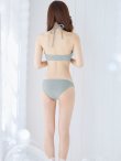 画像34: 【ビキニ】【水着】ホルターネックリブシンプルビキニ 2点セット【予約/7月上旬発送予定】[YMT] (34)