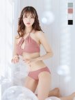 画像39: 【ビキニ】【水着】ホルターネックリブシンプルビキニ 2点セット【予約/7月上旬発送予定】[YMT] (39)
